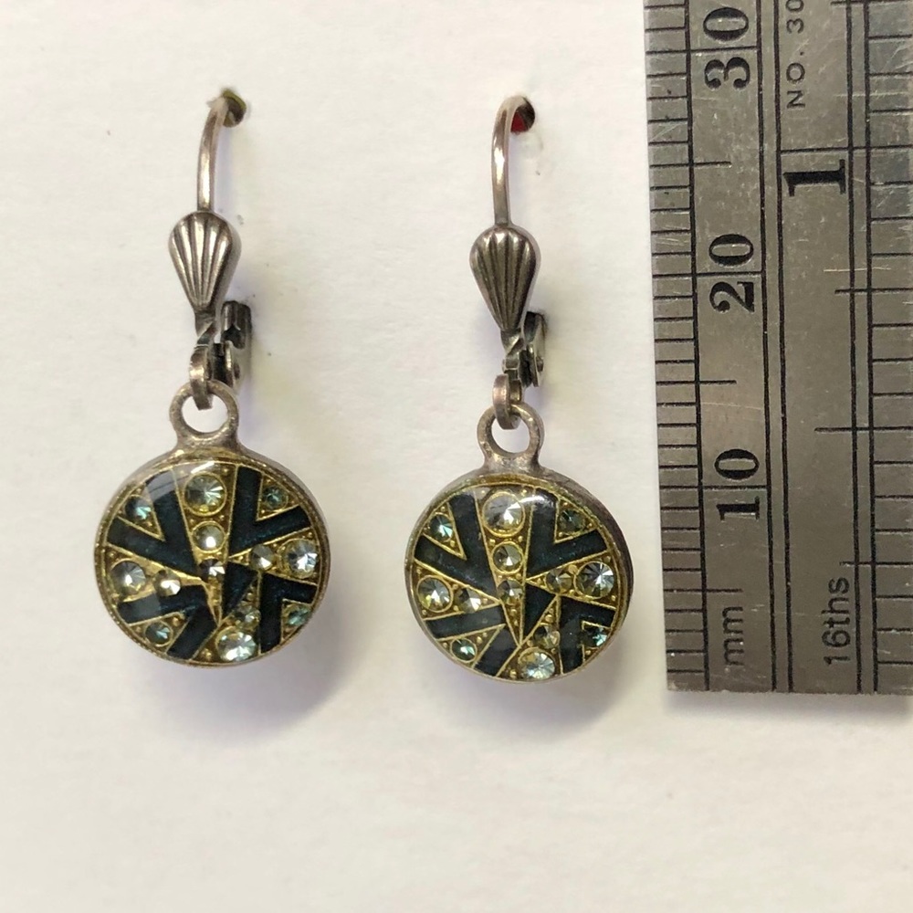 Art Deco Style Earrings - EUC - Picture 2 of 3